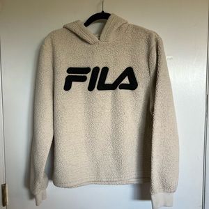tan fila hoodie